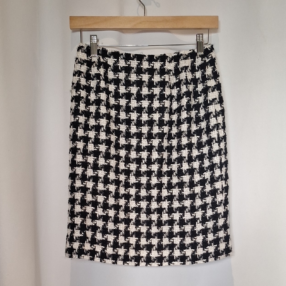 GIANNI Vintage Houndstooth Pencil Skirt Size 2P